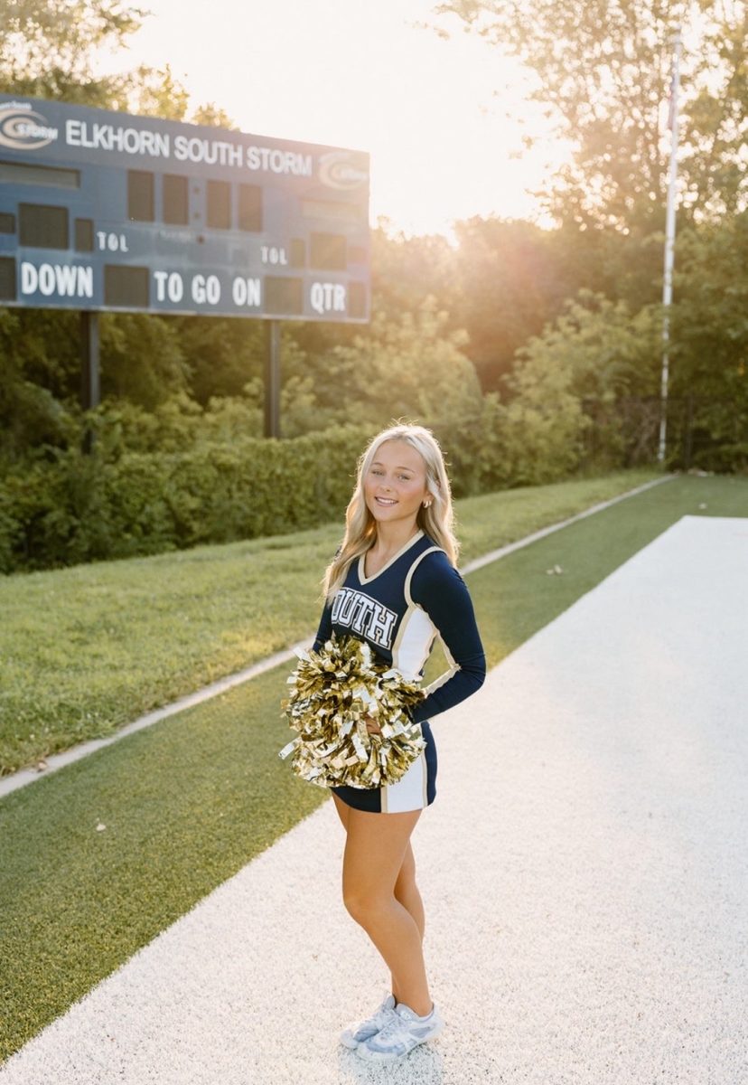 Saylor during the media at her new home field.